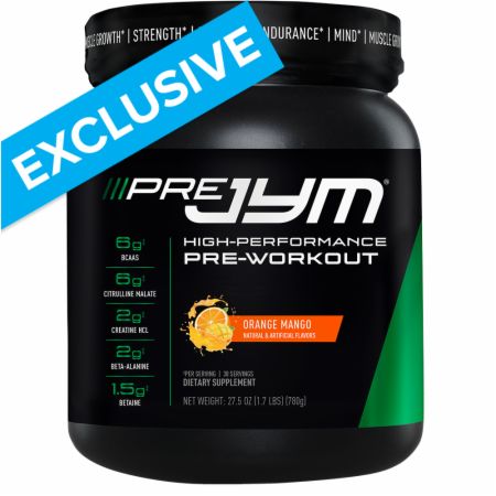 Go Heavier with Pre JYM Pre-Workout